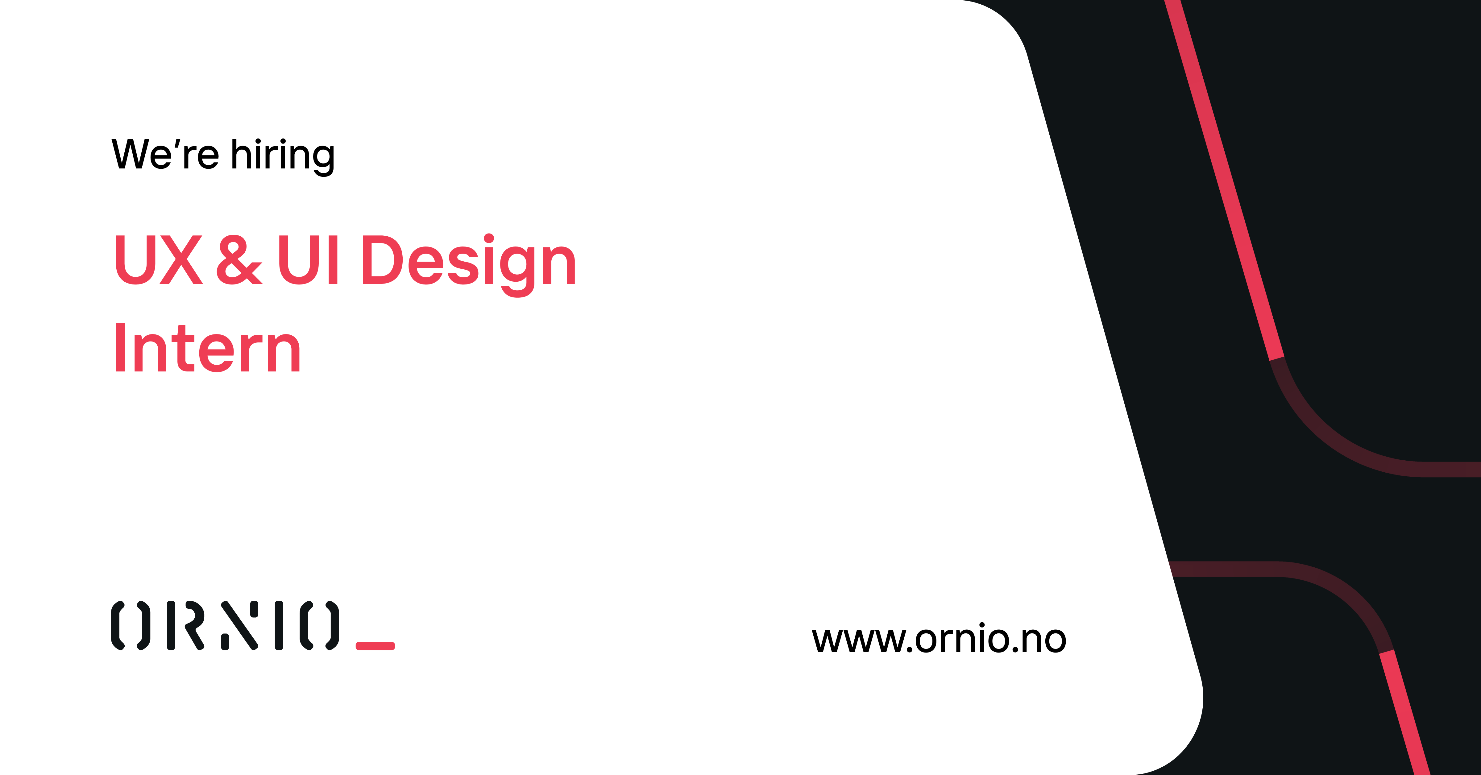 UX UI Design Intern Ornio The Future Is Exciting Let s Shape It 